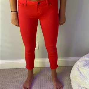 Red jeans
